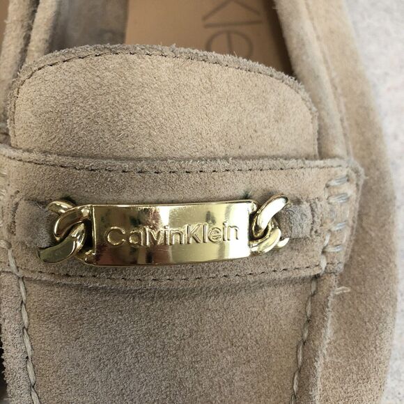 Women’s Calvin Klein Lunasi Tan Loafer Mocassin Slip On - Picture 4 of 10